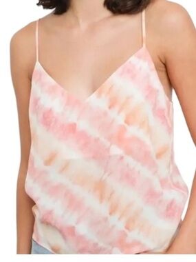 Rails NWT SZ L Luxe Satin Paola Cami in Sunset Tie-Dye Print! 🌺